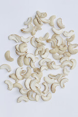 Image showing cashew nuts on a white background