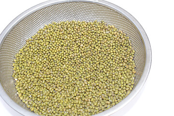 Image showing Mung beans in basket