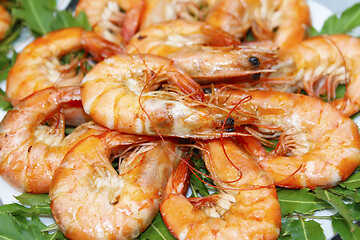 Image showing fried shrimp
