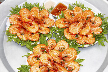 Image showing fried shrimp