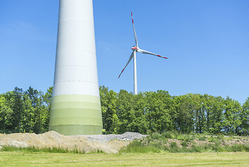 Image showing wind turbines