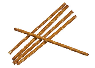 Image showing salt sticks closeup