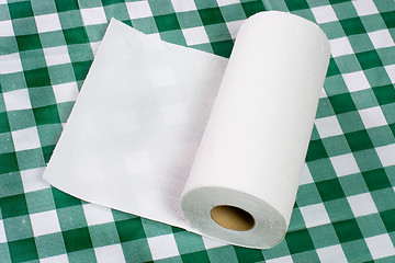 Image showing Paper towel on tabletop