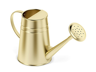 Image showing Gold watering can