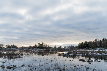 Image showing Flooded landscape in a great alvar plain area