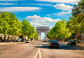 Image showing Road of Champs Elysee