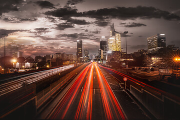 Image showing Subway to skyscrapers