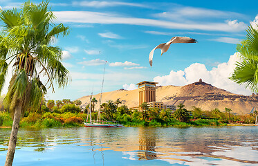 Image showing Sunset in Aswan