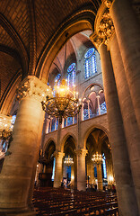 Image showing Interior of Notre Dame