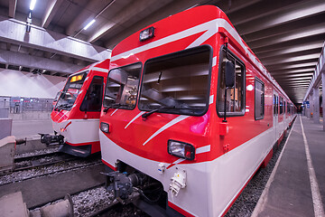 Image showing empty interior of subway station