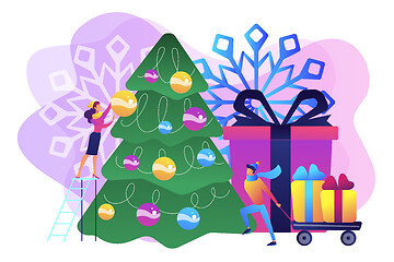 Image showing Winter holidays concept vector illustration.