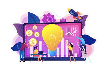 Image showing Venture investment concept vector illustration.