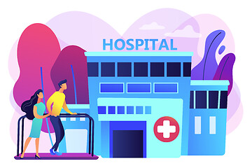 Image showing Rehabilitation center concept vector illustration.