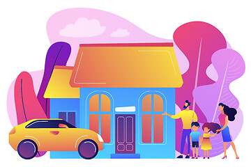 Image showing Family house concept vector illustration.