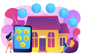 Image showing Smart home concept vector illustration.