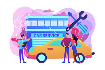 Image showing Car service concept vector illustration.