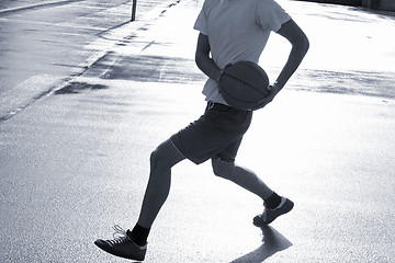 Image showing Street basketball