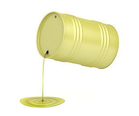 Image showing Pouring olive oil