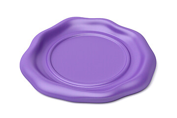 Image showing Purple wax seal