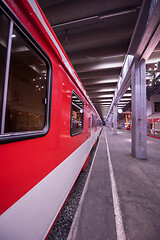 Image showing empty interior of subway station