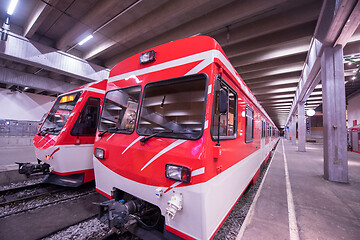 Image showing empty interior of subway station