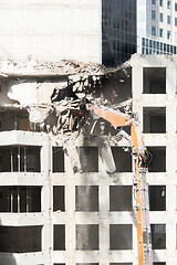 Image showing Demolition site of a building