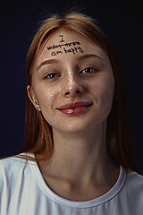 Image showing Young woman overcoming mental health problems