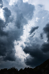 Image showing bad weather storm clouds