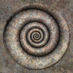 Image showing petrification spiral
