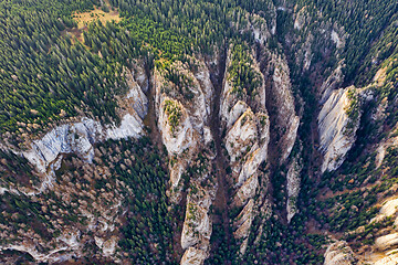 Image showing Small canyons view from drone