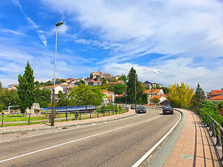 Image showing Uphill road in Tui city