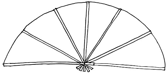 Image showing Chinese paper fan