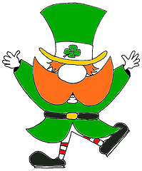 Image showing Happy leprechaun