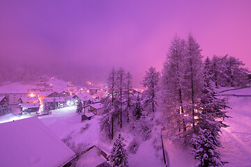 Image showing Zermatt valley and matterhorn peak