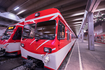 Image showing empty interior of subway station