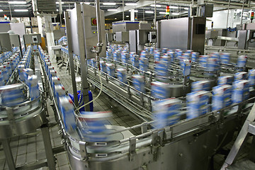 Image showing production line in modern dairy factory