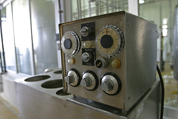 Image showing industrial control system in modern dairy factory