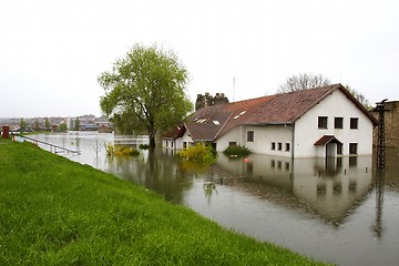 Image showing flooded school