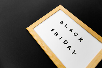 Image showing magnetic board with black friday words