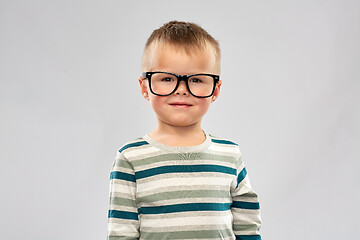 Image showing portrait of smiling little boy in glasses