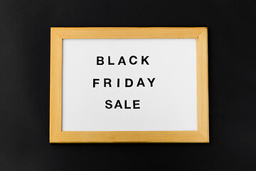 Image showing magnetic board with black friday sale words