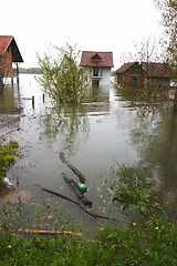 Image showing flooded homes