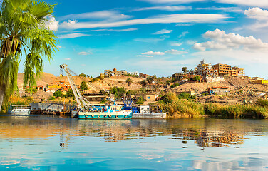 Image showing Great Nile in Aswan