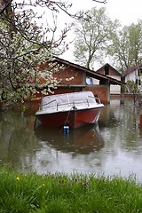 Image showing flooded homes
