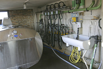 Image showing suction Milking Machines