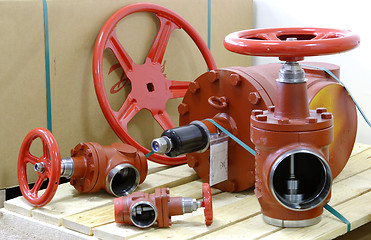 Image showing industrial valves
