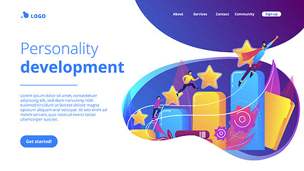 Image showing Career development concept landing page.