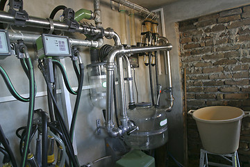 Image showing suction Milking Machines