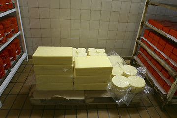 Image showing cheese storage in dairy