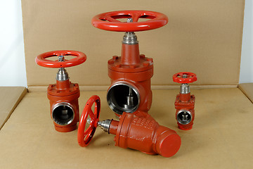 Image showing industrial valves